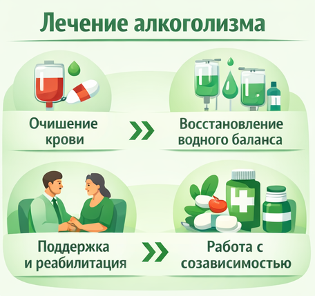 лечение алкоголизма в Вичуге этапы